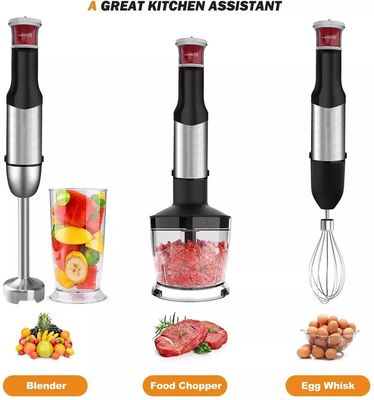 Kitchen Handheld Immersion Blender 4 In 1 Stepless Speeds