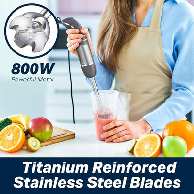 4 in 1 Electric Hand Immersion Blender Heavy Duty Stick Blender