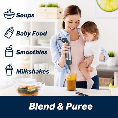 Custom 4 In 1 Immersion Blender Set Smart Appliance For Sauces / Soups