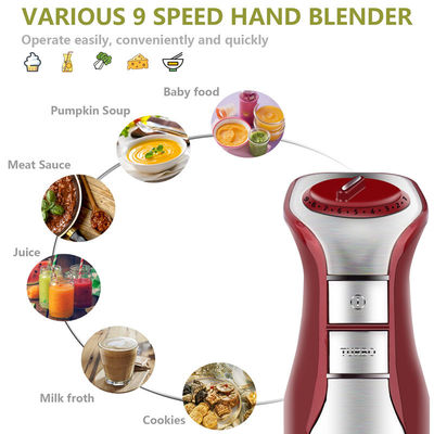 Multifun Smart Stick Immersion Blender 5-In-1 9 Speeds Ergonomic Handle