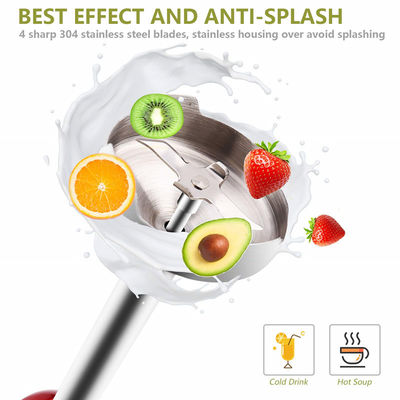 5-In-1 500W Portable Handheld Blender Stick BPA Free With 5 Accessories