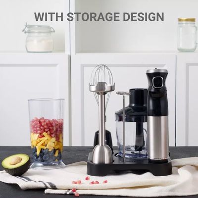 Powerful 1000W Stick Hand Blender 3 In 1 With 80% Sharper Blades
