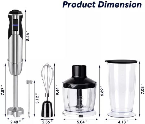 Dainer 3 In 1 Handheld Food Blender , Powerful 800W Hand Soup Mixer
