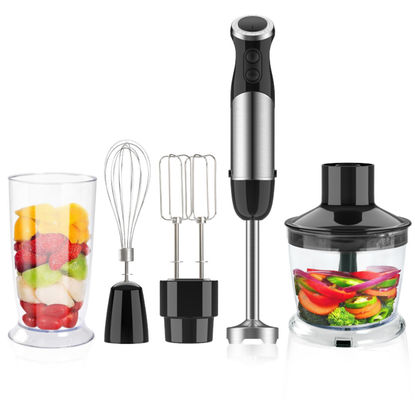 Heavy Duty Stick Hand Blender 800W 12 Speed Copper Motor With Chopper / Whisk