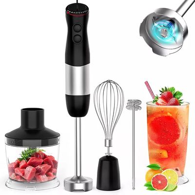 Black Handheld Immersion Blender , Hand Portable Blender OEM / ODM