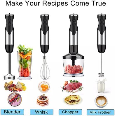 9 Speed Stick Hand Blender 400 Watt 4 In 1 Immersion Blender Set