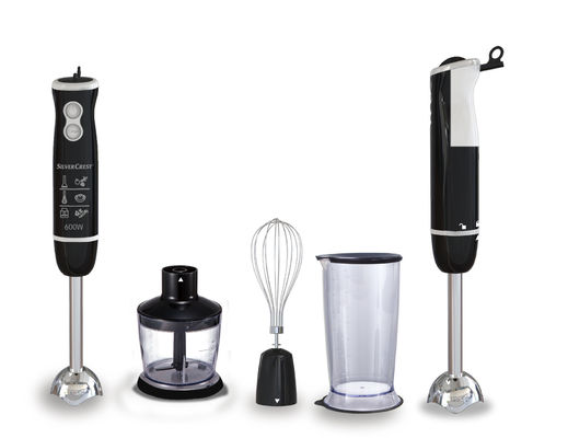 OEM Kitchen Stick Blender , 600w Hand Blender With 6 Speeds Turbo Setting
