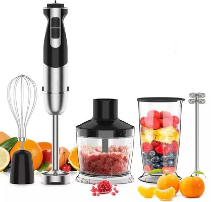 5-In-1 Stainless Steel Immersion Hand Blender / Powerful Stick Blender 800w