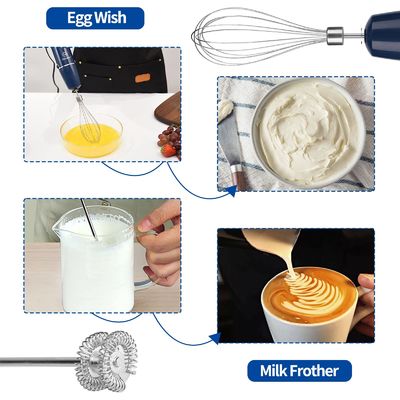 5 In 1 Portable Hand Blender , Immersion Hand Blender Set With Titanium Steel Blade