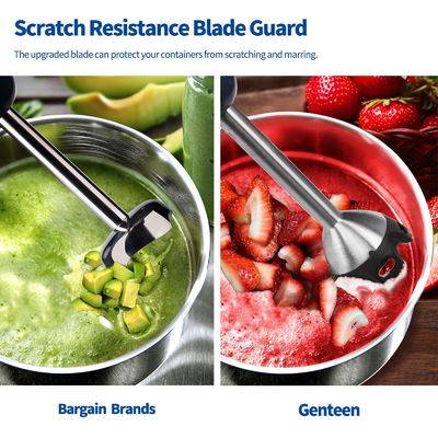 5 In 1 Portable Hand Blender , Immersion Hand Blender Set With Titanium Steel Blade