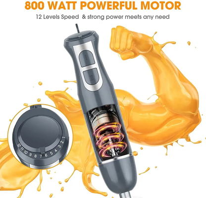 3 In 1 400W Immersion Stick Blender Multi Function With DC Motor