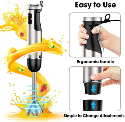 Turbo Speed Stainless Steel Hand Held Blender With Two Release Button