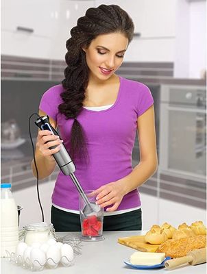 400W Manual Hand Blender Powerful Immersion Blender For Soup Making