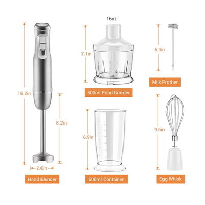 800W DC Motor Multi Purpose Hand Mixer Low Noise Variable Speed Control