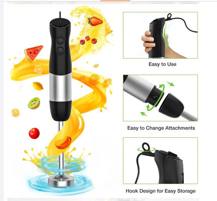 Handheld Stainless Steel 2 Speed Hand Mixer Customized Color