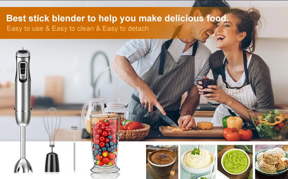 SS Blade Hand Held Electric Blender Stick Hand Mixer For Soup