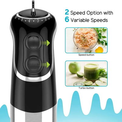 5 In 1 Stick Hand Blender Stainless steel Body With Variable Speeds