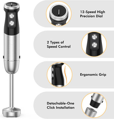 Powerful DC Motor Electric Stick Hand Blender Variable Speed Control