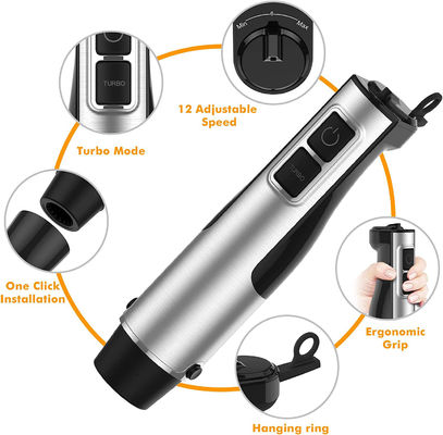 Powerful DC Motor Handheld Immersion Blender Multi Purpose Accessories