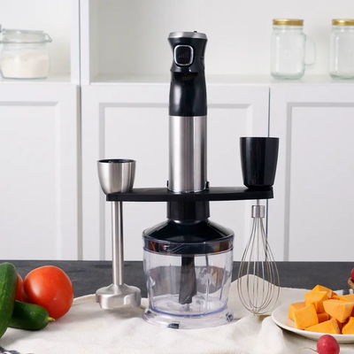 4 Blades Stick Hand Blender 5 Attachments Included For Household