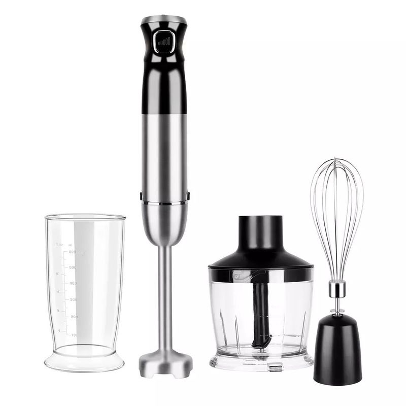 Portable Immersion Stick Hand Blender 4 In 1 With Chopper / Beaker
