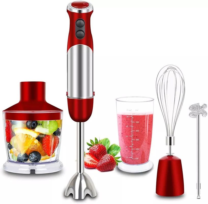 5 In 1 Immersion Hand Blender Emulsifier With Whisk / Chopper