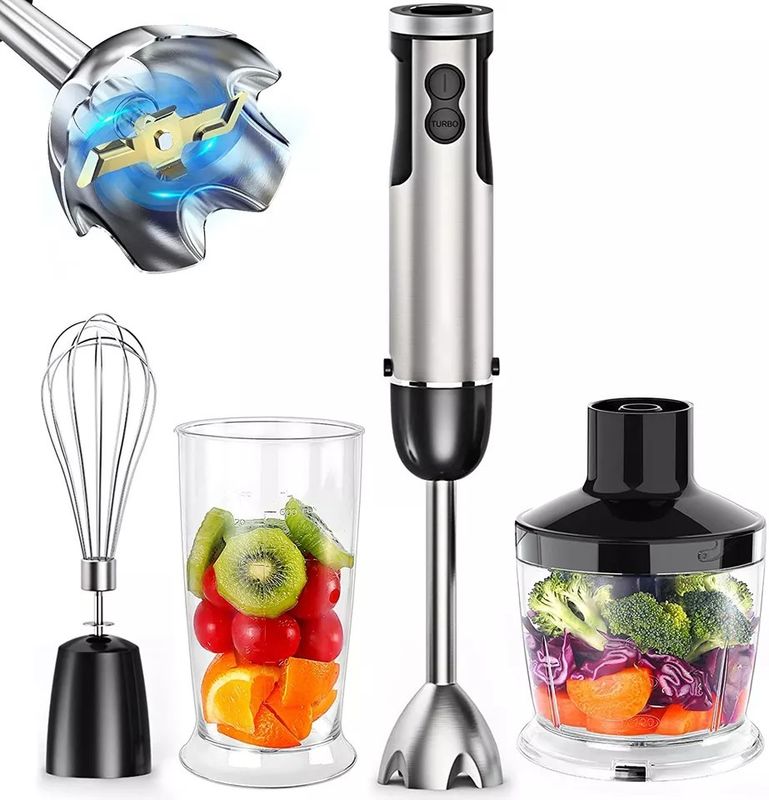 800 Watt 5 In 1 Immersion Hand Blender 12 Speed Turbo Mode