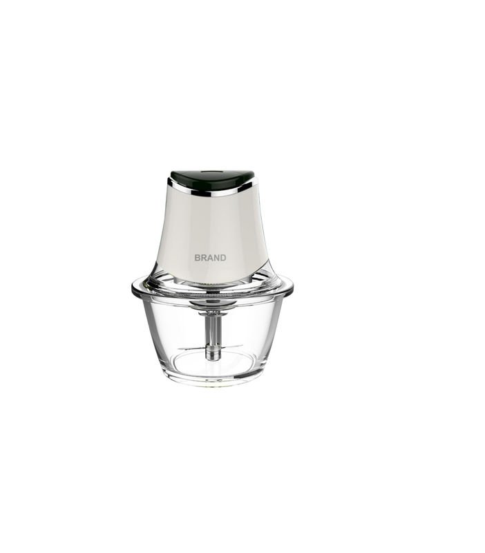 Plastic Electric Food Chopper 5 Cup 1.2L Glass Bowl For Meat / Vegetables