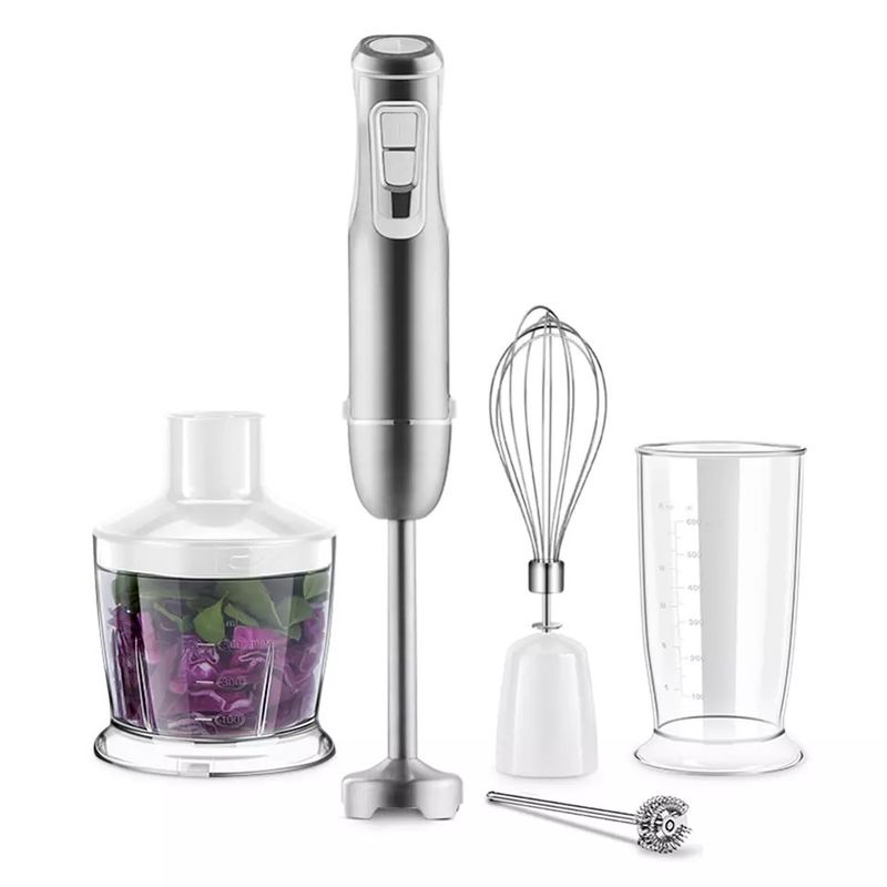 800 Watt 4 In 1 Immersion Blender Set , Electric Chopper Mixer Blender