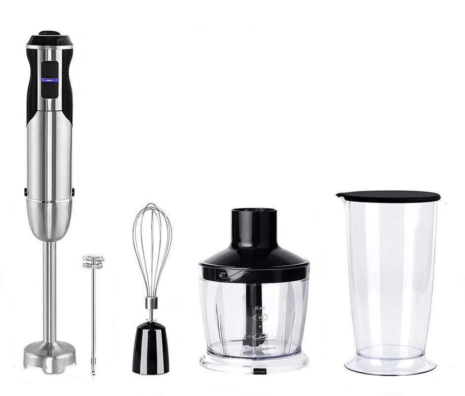 4 In 1 Powerful 800W Stainless Steel Stick Blender Variable 12 Speed