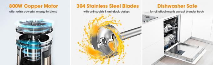 2 Speeds 400W 600W 800W Hand Mixer Blender With Whisk Milk Frother 0