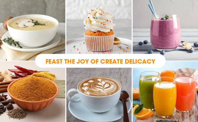 2 Speeds 400W 600W 800W Hand Mixer Blender With Whisk Milk Frother 1